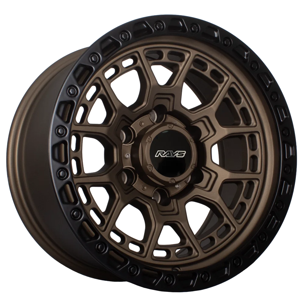 Llantas Aro 16×8.5 6×139.7 ET12 KF44 Matt Bronze + Matt Black Lip (Set 4 Llantas)