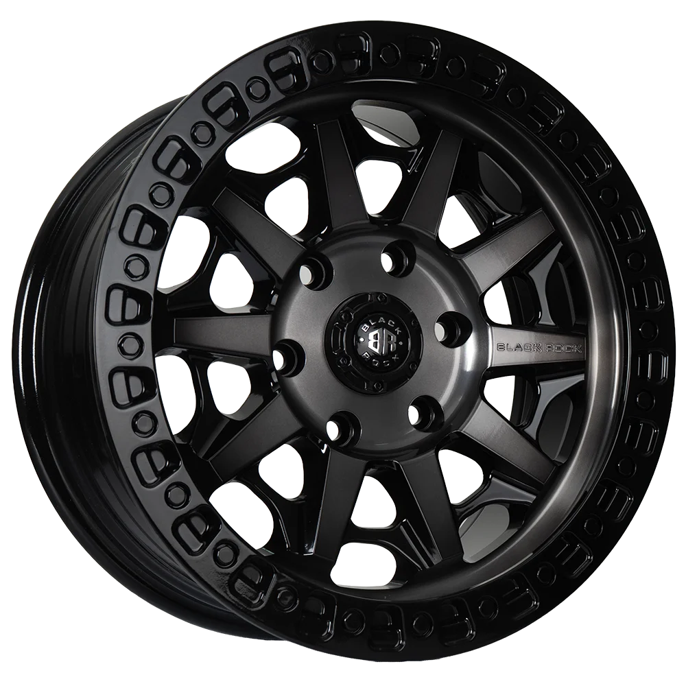 Llantas Aro 17×8 6X139.7 ET30 CAGE Gloss Black Tinted (Set 4 Llantas)