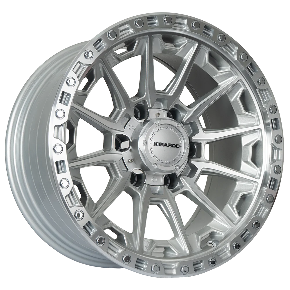 Llantas Aro 17×9 6×139.7 ET0 KF15 Silver Machined (Set 4 Llantas)