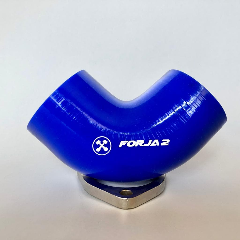 Acople silicona 90° 2,5 pulgadas